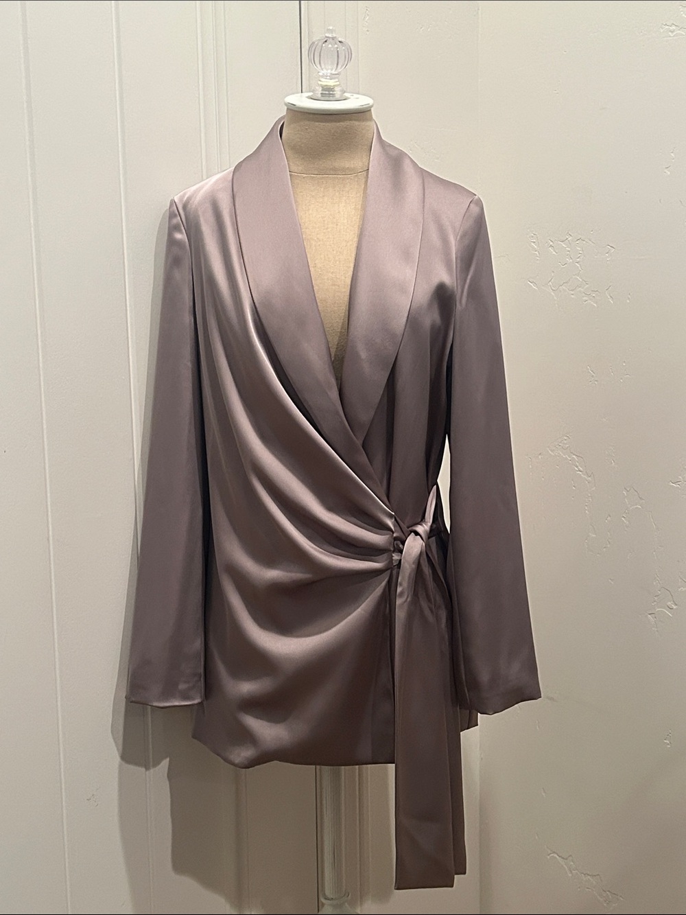 F&F Satin Wrap Blazer
